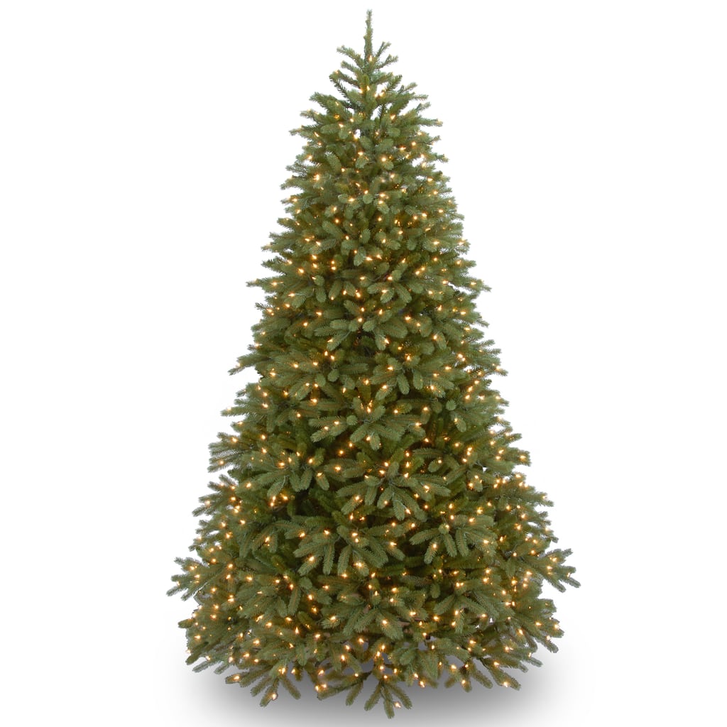 National Tree Company 7.5 ft. PowerConnect Green Jersey Fraser Fir Medium Christmas Tree with Dual Color LED Lights