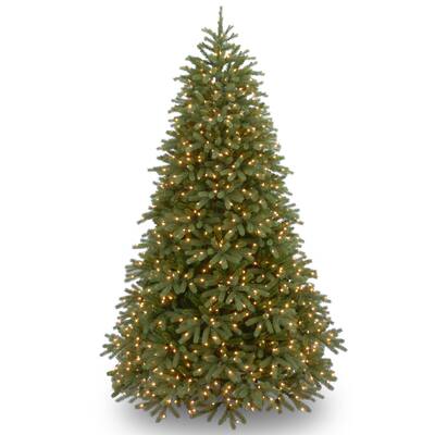 PowerConnect Green Jersey Fraser Fir 7.5-foot Medium Christmas Tree with Dual Color LED Lights