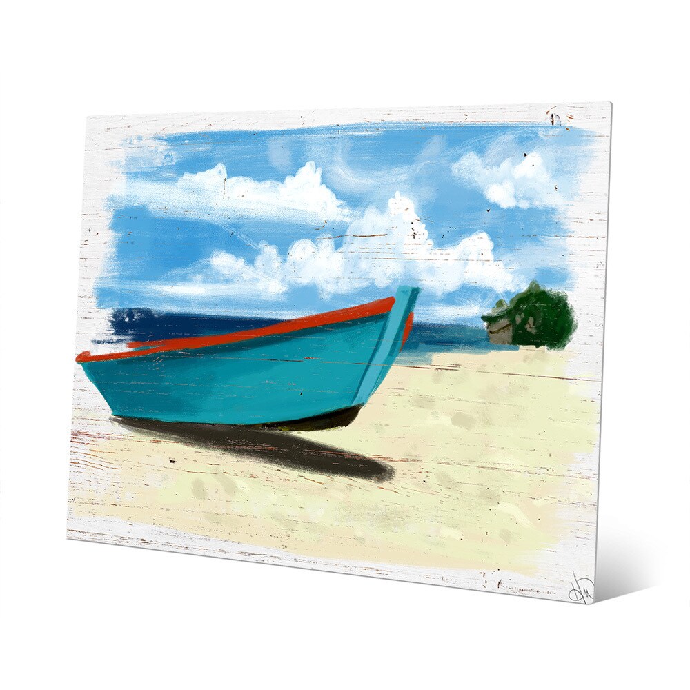 Shop Beached Boat Nautical Metal Wall Art Overstock 13008073