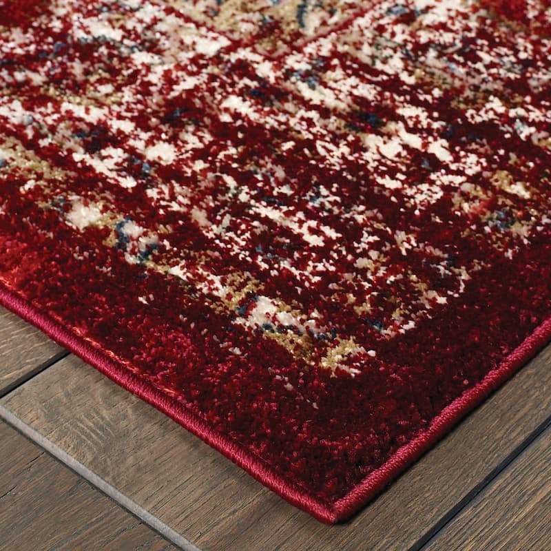 Style Haven Echo Arabesque Distressed Traditional Area Rug