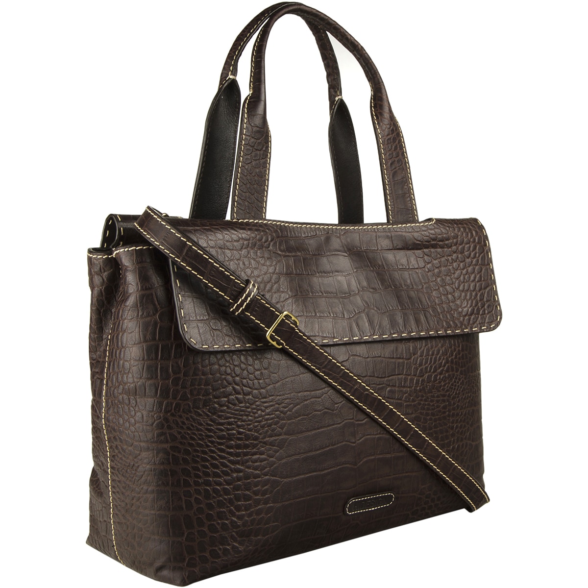 HIDESIGN Charles Leather 15 Laptop Compatible Briefcase Work Bag Black