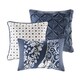 Shop Madison Park Marcella Indigo Cotton Printed 6 Piece ...