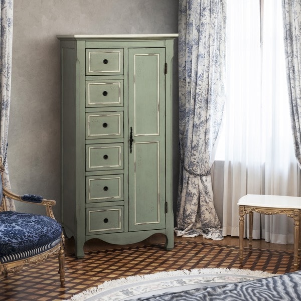 Furniture Of America Vintage Style Distressed Light Furniture Of America Vintage Style Distressed Light Teal Multi Storage Floor Cabinet
