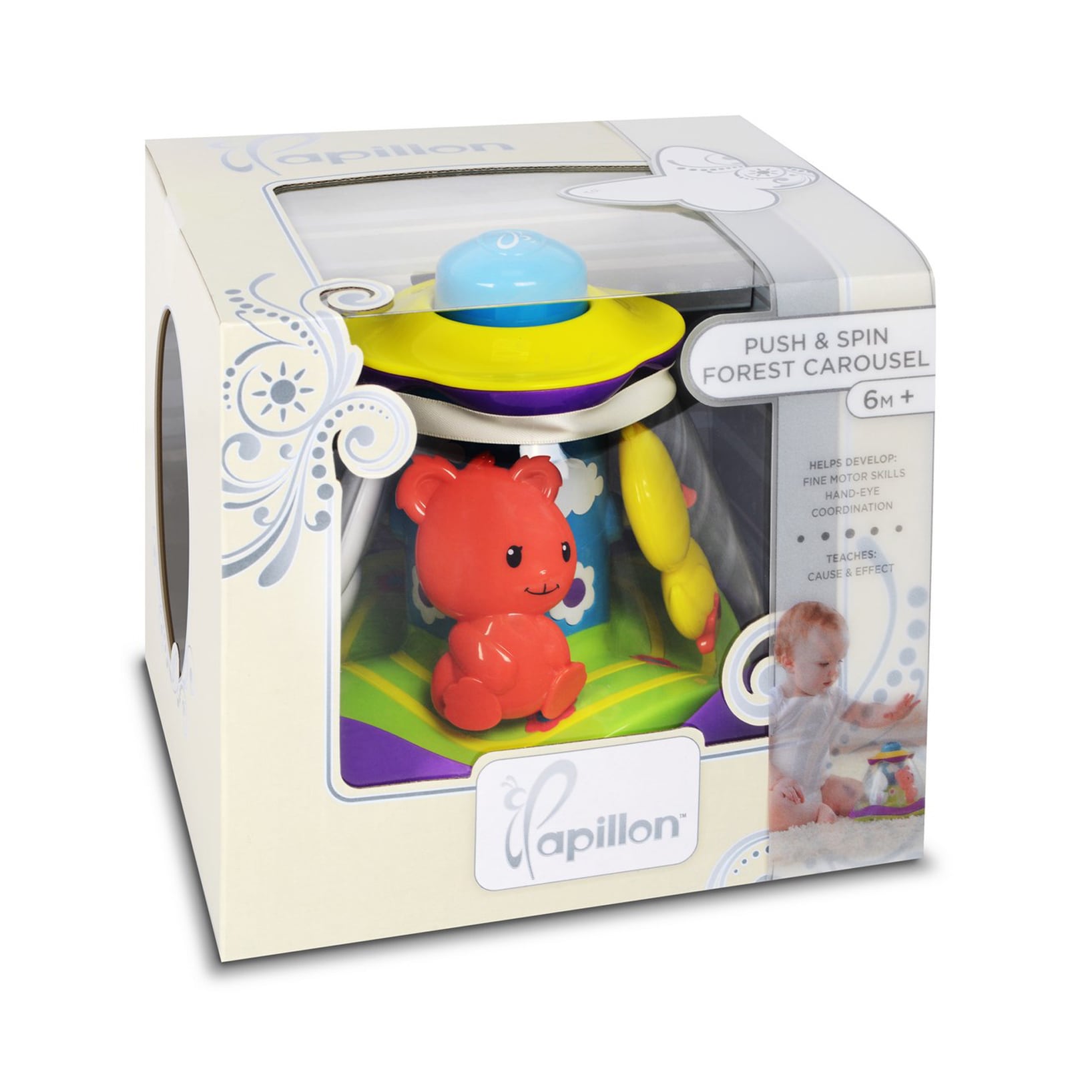 push and spin carousel