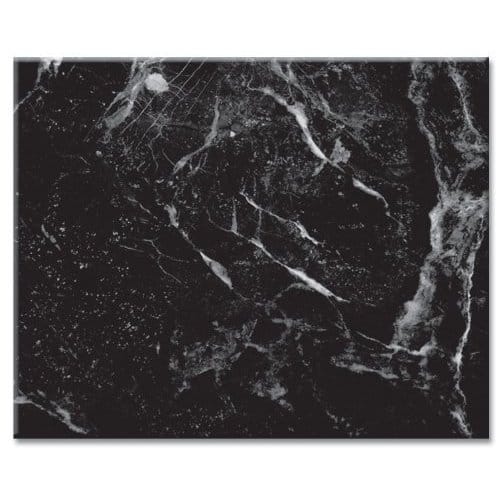 Counterart Glass Cutting Board - Black Marble - 12"x15" - 12x15