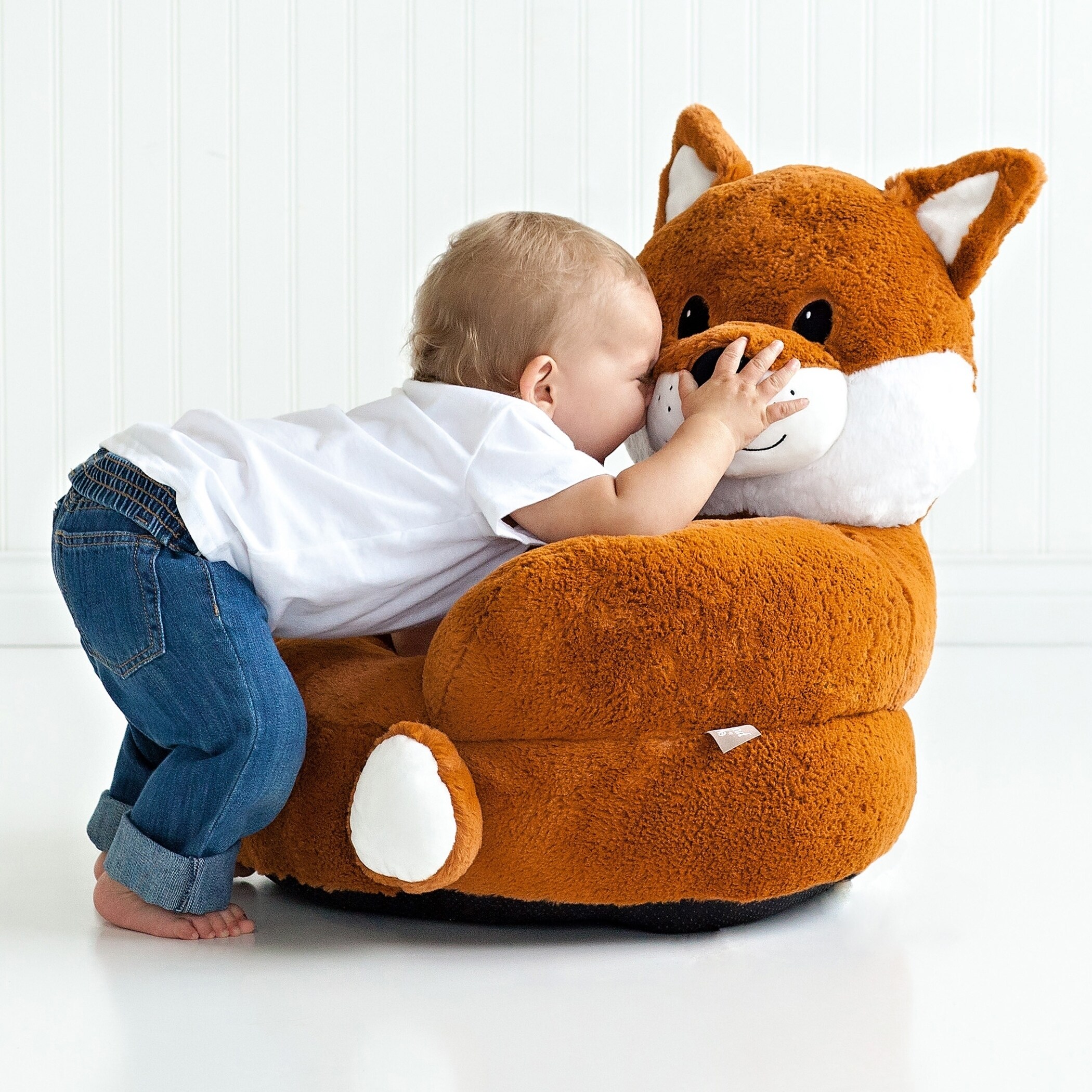 child's plush animal chair