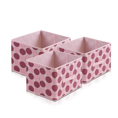 Furinno Laci Dot Design Multicolor Nonwoven Fabric Soft Storage Organizer