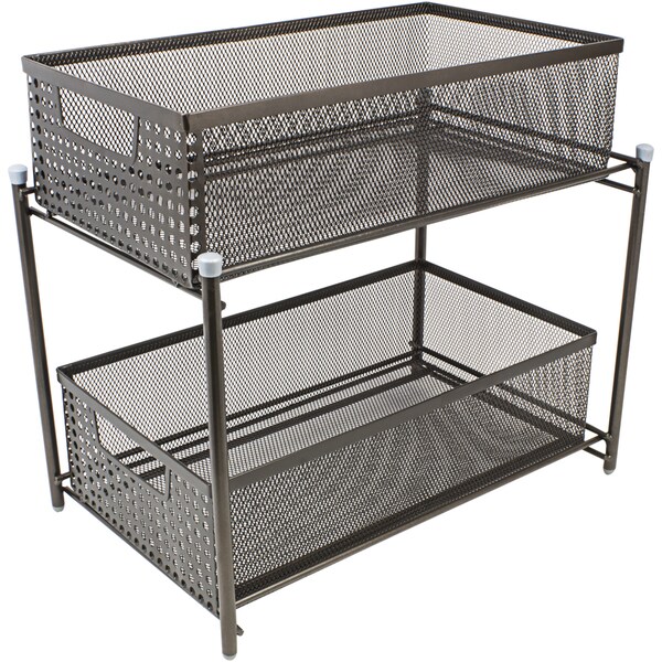 Shop Sorbus 2 Tier Organizer Baskets With Mesh Sliding Drawers