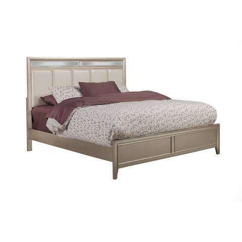 Alpine Furniture Silver Dreams Panel Bed