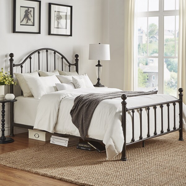 Barnes Dark Bronze Victorian Metal Bed by iNSPIRE Q Classic. Opens flyout.