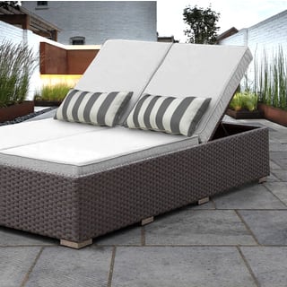 French Country Outdoor Chaise Lounges Online At Solis Benitto Double Chaise Lounger Sun Chair White Cushions