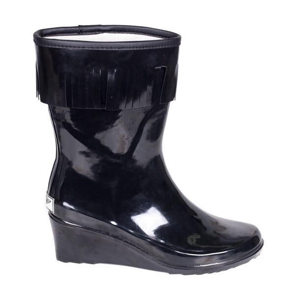 rain booties with heel