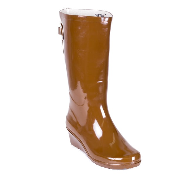 mid calf rain boots clearance