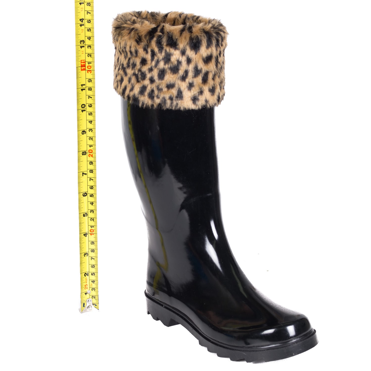 leopard print rain boots womens