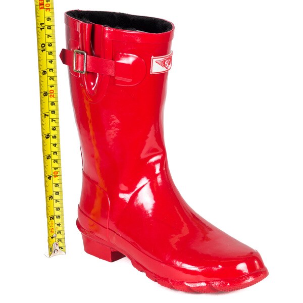 lined rubber boots womens