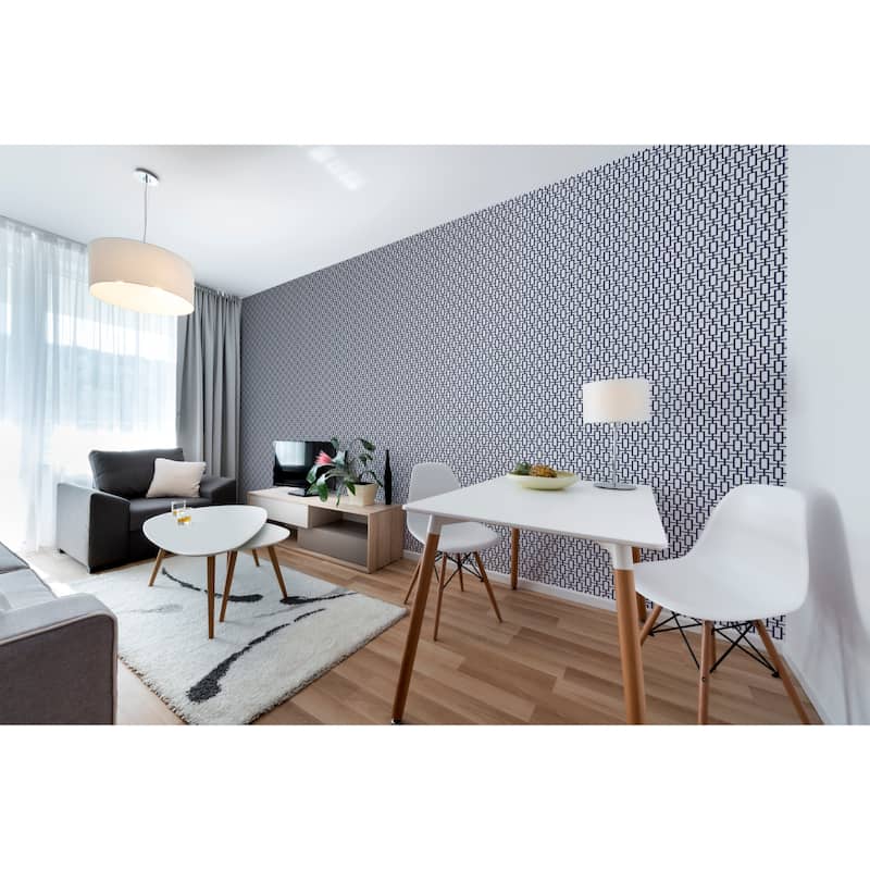 Luxor Print Sheffield 32.7-foot x 20.5-inch-inch Geometric Link Wallpaper - 32.7' x 20.5