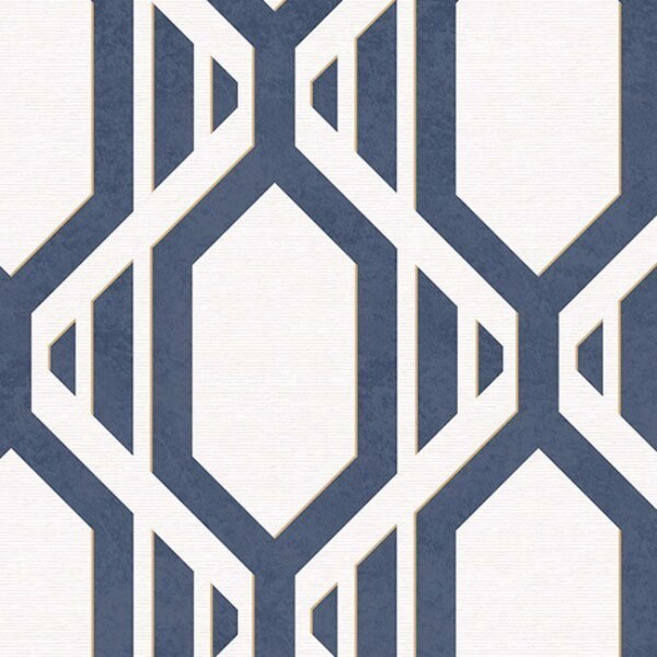 Cardiff Geometric Stripe 32.7-foot x 20.5-inch Wallpaper - 32.7' x 20.5