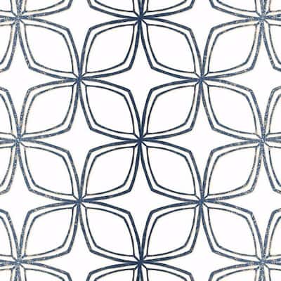 Geo Dudley Geometric Floral Wallpaper Roll (32.7 ft. by 20.5 in.) - 32.7' by 20.5
