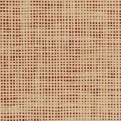 Paper Weave Grant White/Tan/Beige 36-inch x 24-foot Open Basketweave Grass Cloth Wallpaper