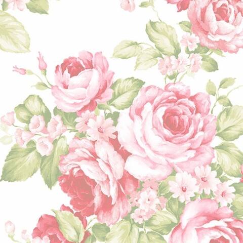 Stamford Rose Bouquet 32.7-foot x 20.5-inch Wallpaper