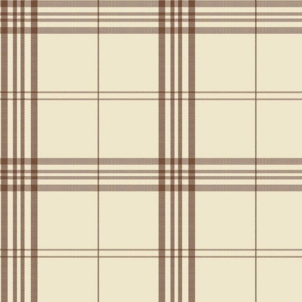 Orlando Plaid Wallpaper - Brown