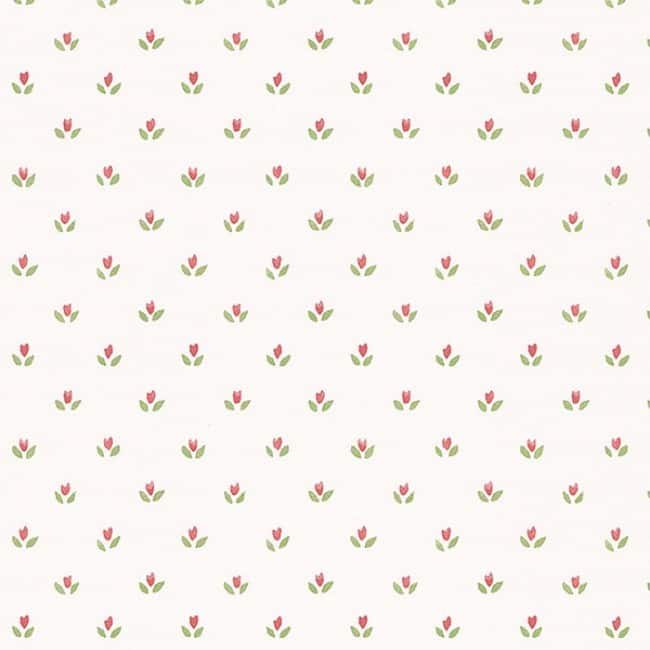 Mini Tulip Lauderdale Floral Indoor Prepasted Wallpaper