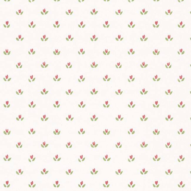 Mini Tulip Lauderdale Floral Indoor Prepasted Wallpaper