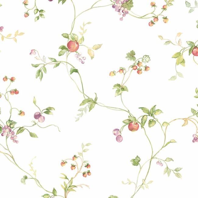 Mini Fruit Trail Greenacres 'Fruit Vine' Clear Vinyl Wallpaper