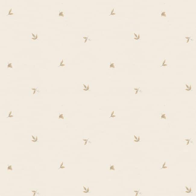 Clermont Tan and Beige Leaf Miniprints 32.7-foot x 20.5-inch Wallpaper
