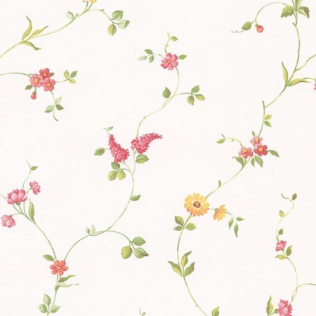 Satin All Over Floral Wallpaper, 32.81 feet long X 20.5 inchs Wide, Pearl,  Mint, & Blush - On Sale - Bed Bath & Beyond - 30270634