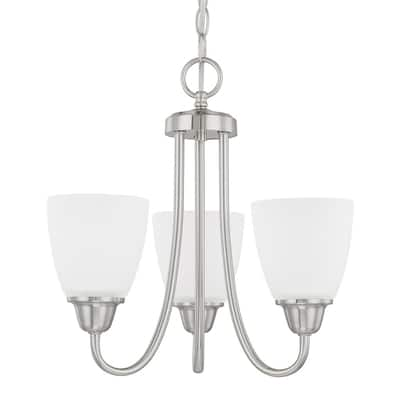 Trenton 3-light Brushed Nickel Chandelier - Brushed Nickel