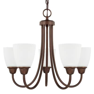 Trenton 5-light Bronze Chandelier