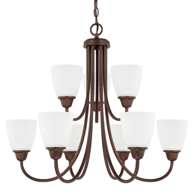 Trenton 9-light Bronze Chandelier - Bronze