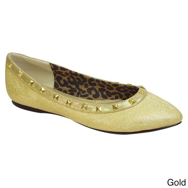 wide width gold flats