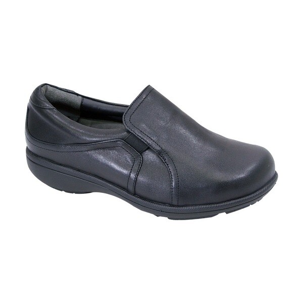 womens black comfort loafers