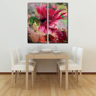 Ready2HangArt 'Painted Petals LXIV' 2-Piece Canvas Art Set