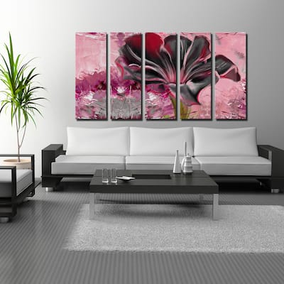 Ready2HangArt 'Painted Petals LXIII' 5-Piece Canvas Wall Art Set