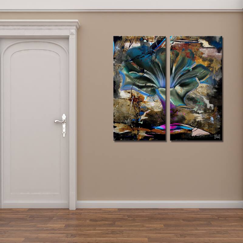 Ready2HangArt 'Painted Petals LVIII' 2-Piece Canvas Wall Art Set
