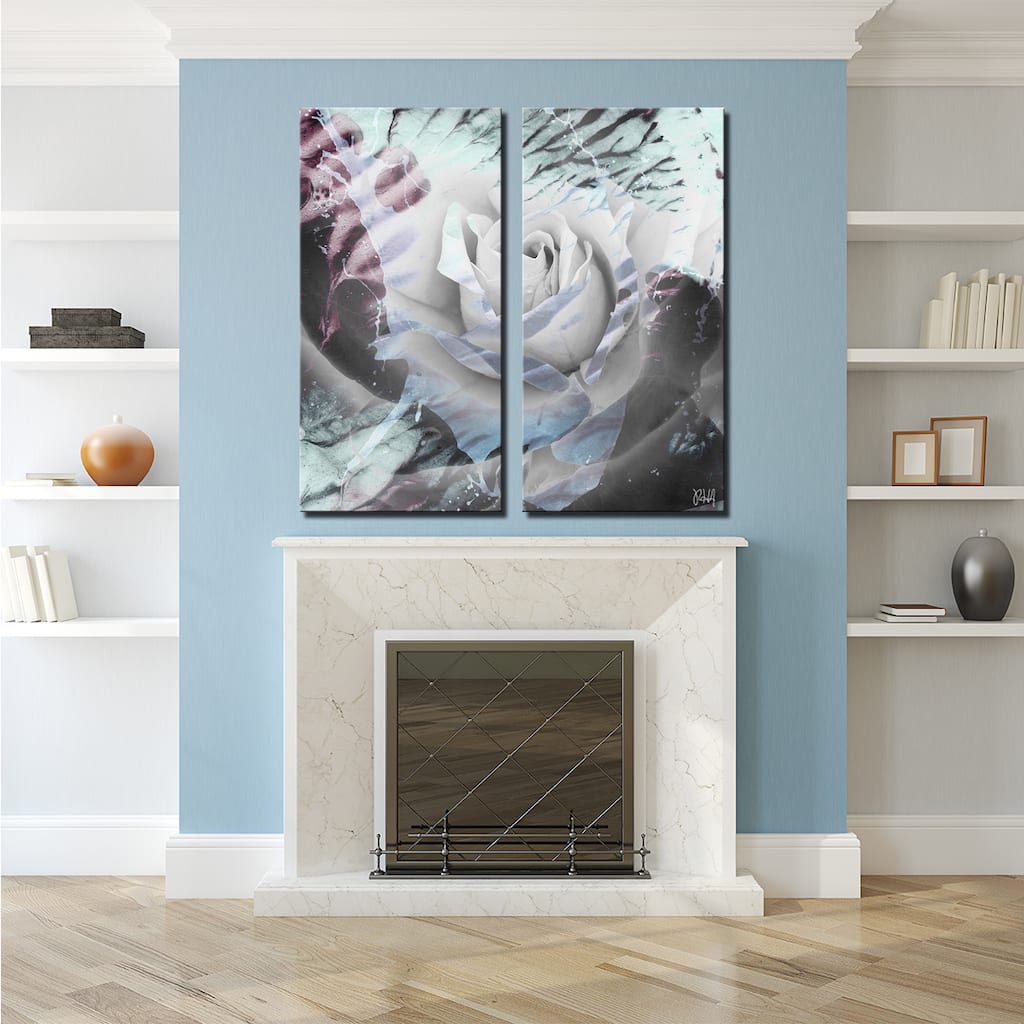 Ready2HangArt 'Painted Petals XLVIII' 2-Piece Canvas Wall Art Set