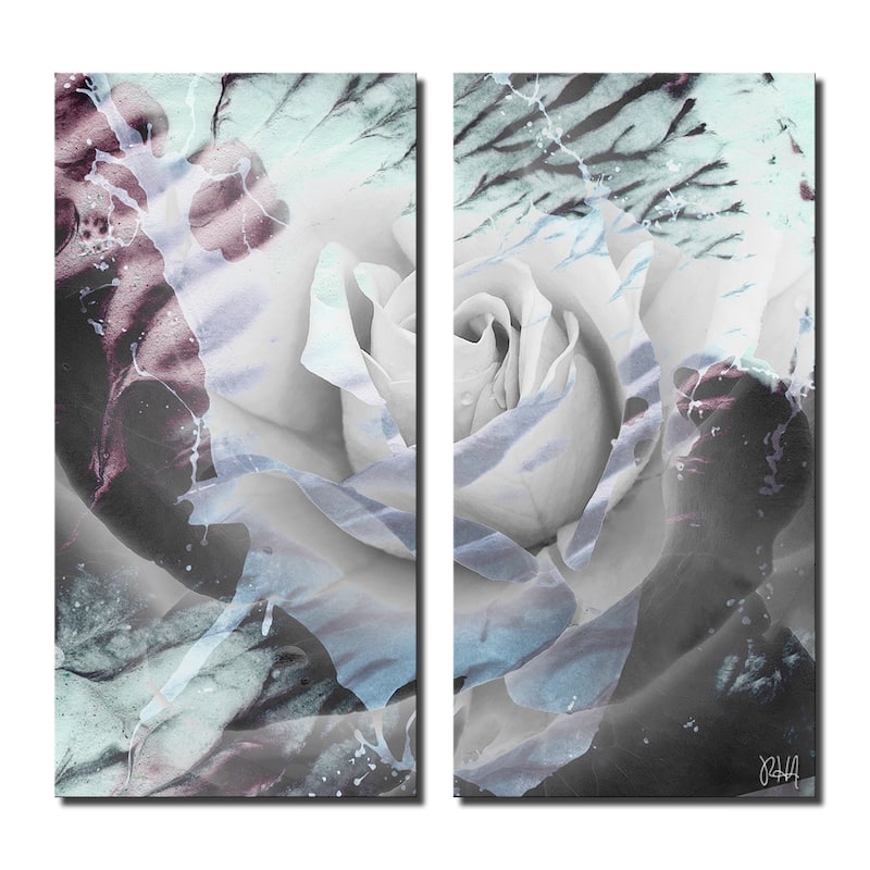 Ready2HangArt 'Painted Petals XLVIII' 2-Piece Canvas Wall Art Set