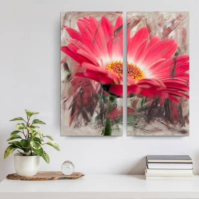 Ready2HangArt 'Painted Petals XLIII' 2 Piece Canvas Art Set