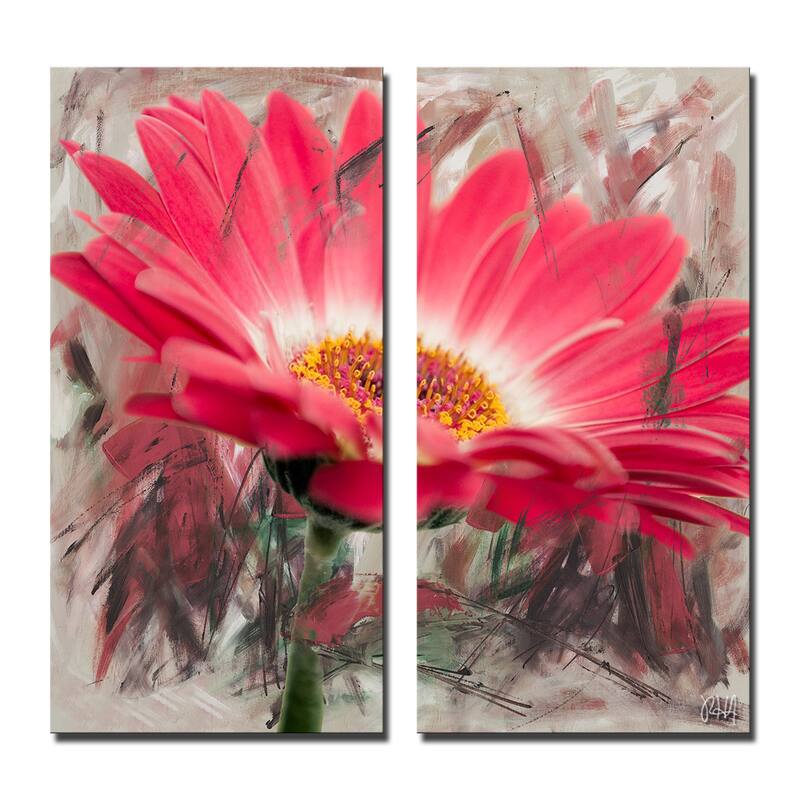 Ready2HangArt 'Painted Petals XLIII' 2 Piece Canvas Art Set