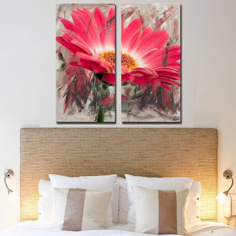 Ready2HangArt 'Painted Petals XLIII' 2 Piece Canvas Art Set