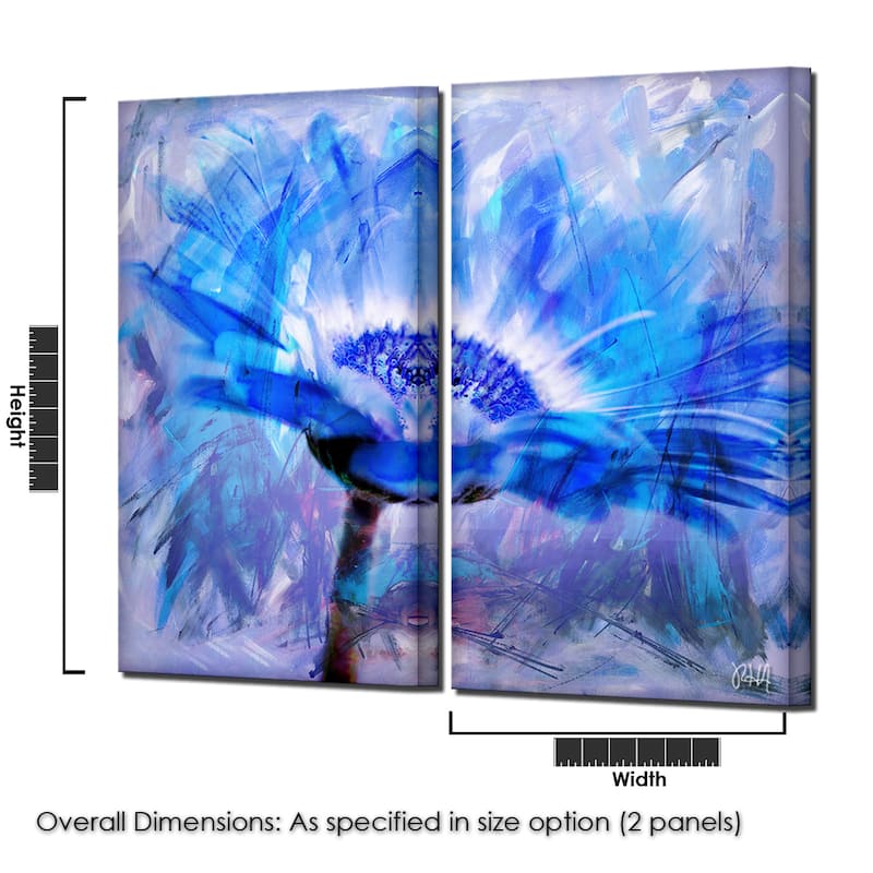 Ready2HangArt 'Painted Petals XLII' 2-Piece Canvas Wall Art Set