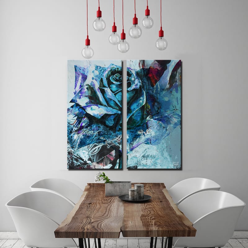 Ready2HangArt 'Painted Petals XXXIXI' 2-Piece Canvas Wall Art Set
