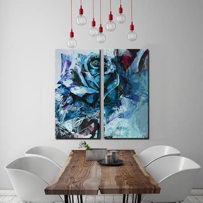 Ready2HangArt 'Painted Petals XXXIXI' 2-Piece Canvas Wall Art Set