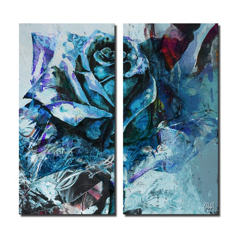 Ready2HangArt 'Painted Petals XXXIXI' 2-Piece Canvas Wall Art Set