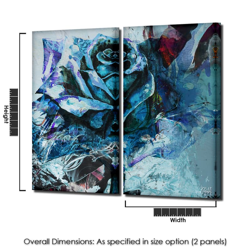 Ready2HangArt 'Painted Petals XXXIXI' 2-Piece Canvas Wall Art Set