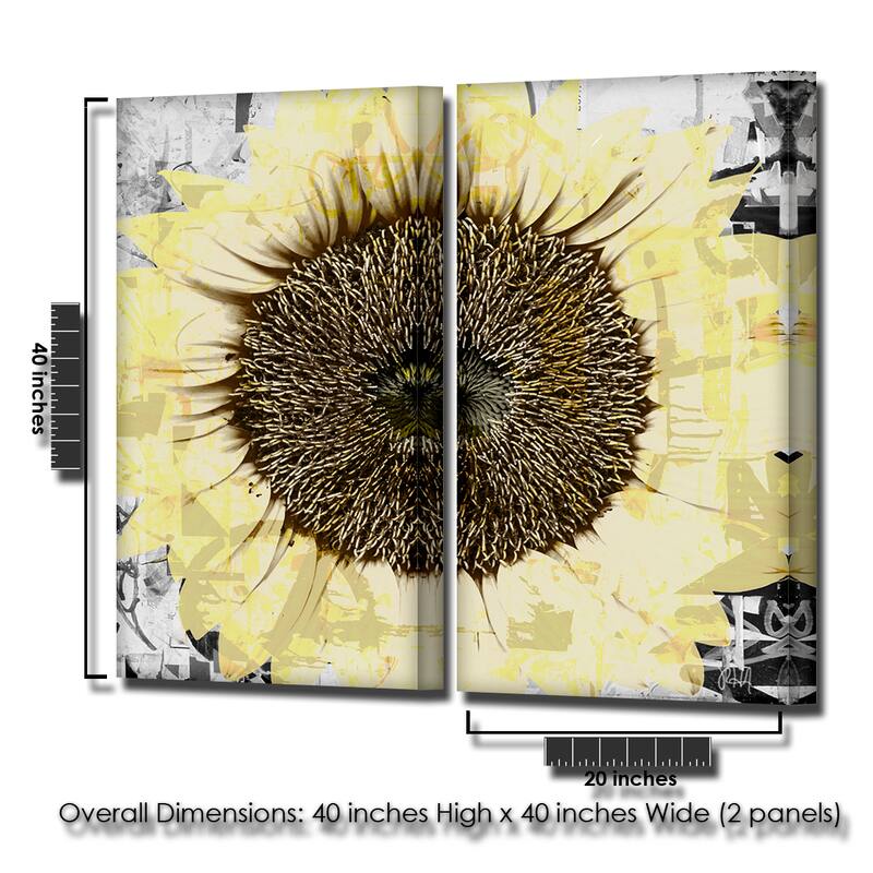 Ready2HangArt 'Painted Petals CIV' 2-Piece Canvas Wall Art Set