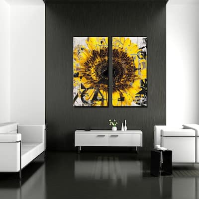 Ready2HangArt 'Painted Petals CIII' 2 Piece Canvas Wall Art Set